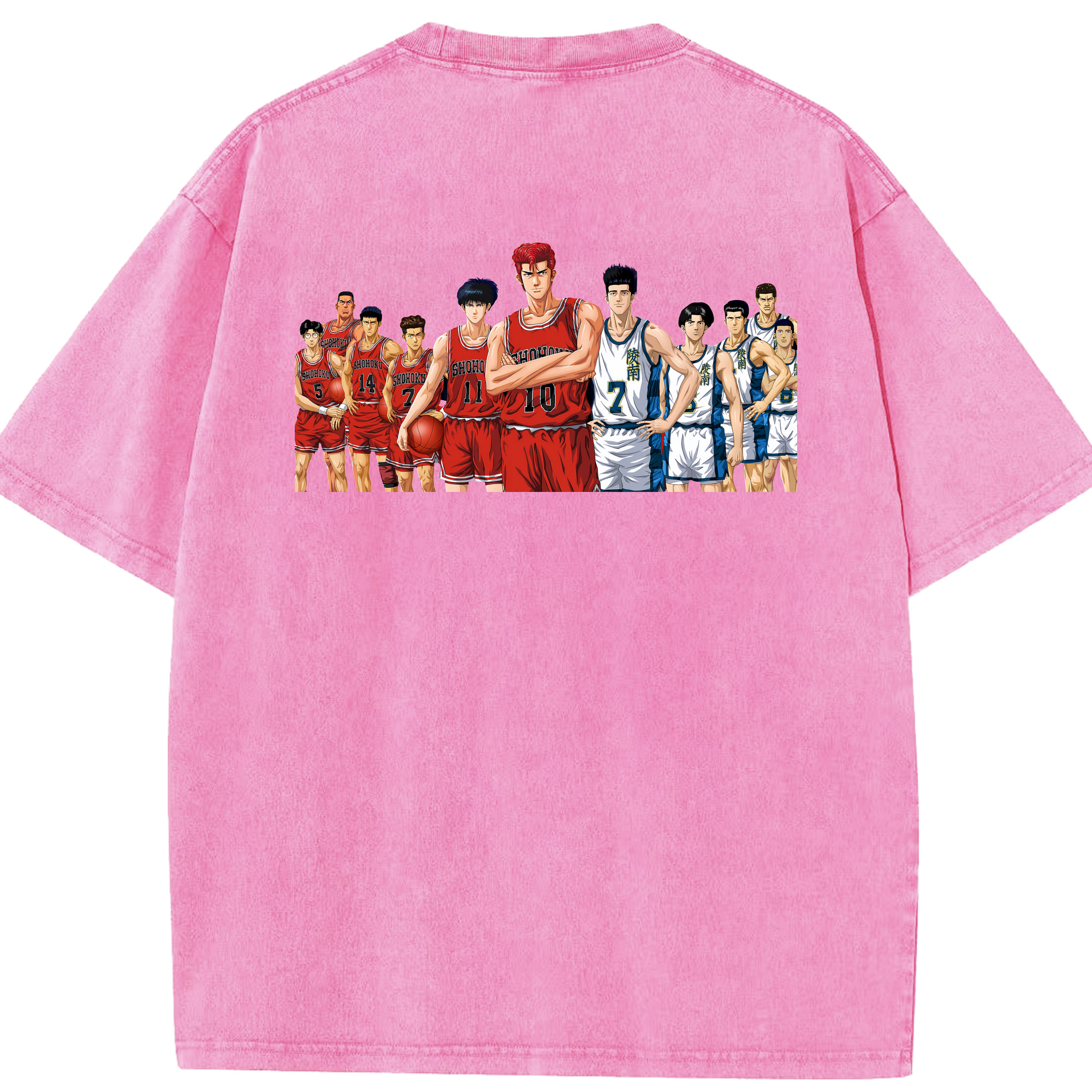（画像用） SLAM DUNK／スラムダンク 綿100% ヴィンテージ風 半袖Tシャツ（背面プリント）